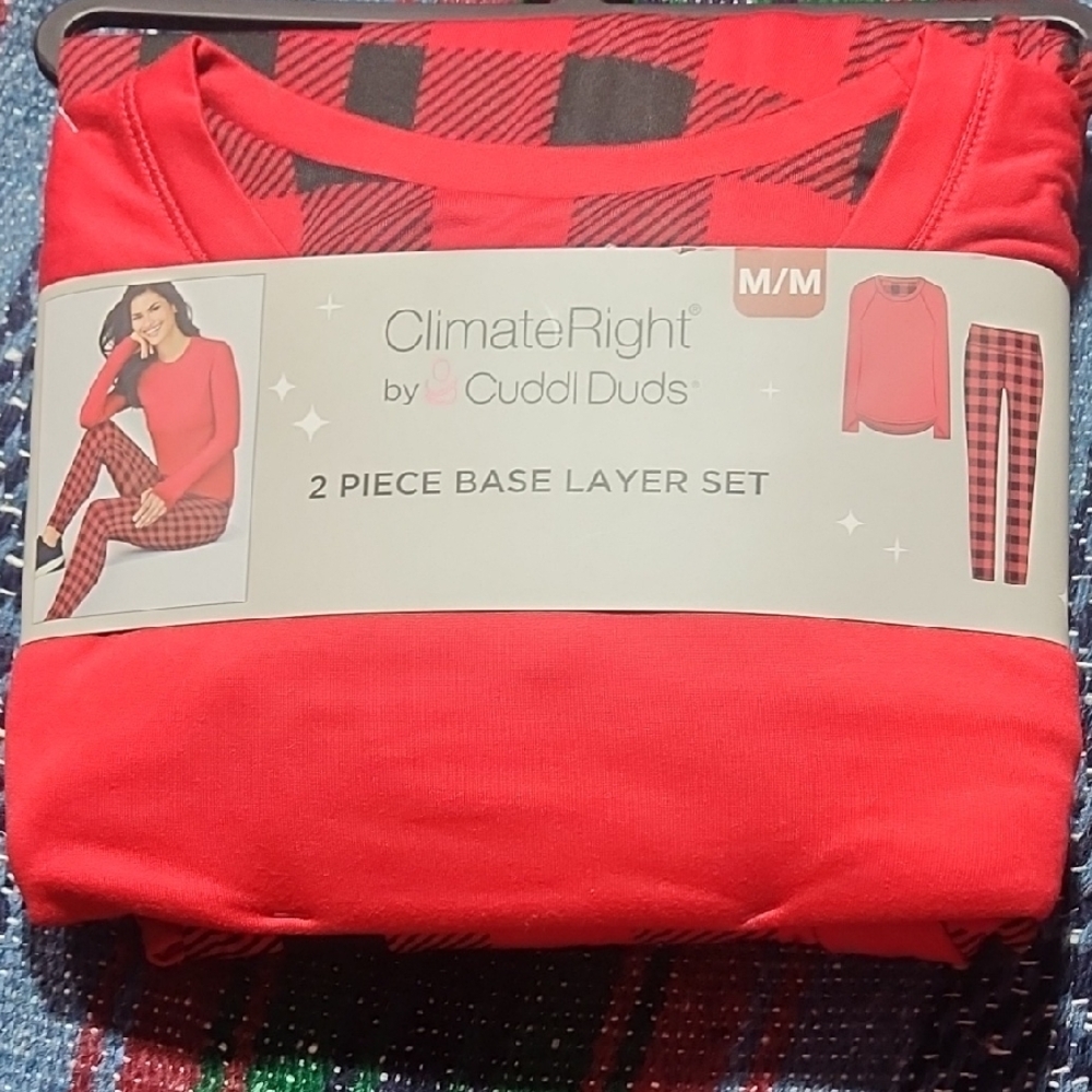 Cuddl Duds WomensRed Pajama Set Nice COMFORT SLEEP. Brand New. Free Gift
